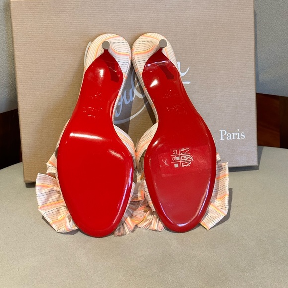New Authentic Christian Louboutin Jewel Bow Sandals - Picture 7 of 8